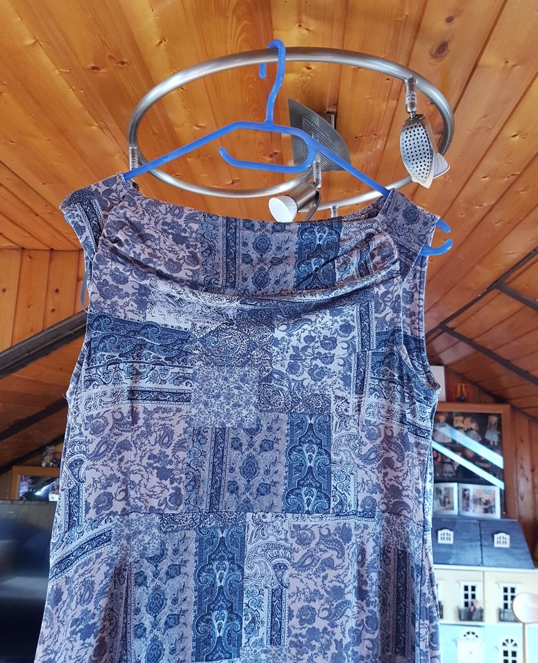 Damen – Sommerkleid – Tom Tailor – Gr. 40 – blau/grau in Langenfeld