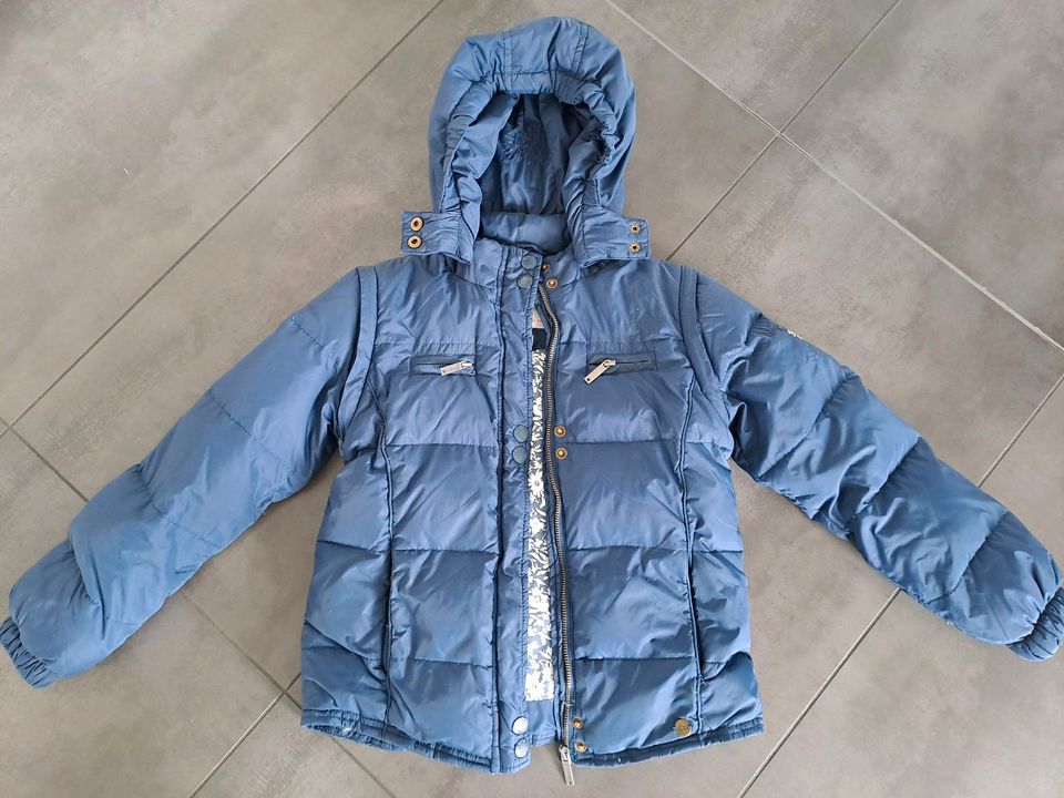 ⭐Winterjacke Weste⭐ Pepe Jeans Gr.10 abnehmbare Kapuze+Ärmel blau in Duisburg