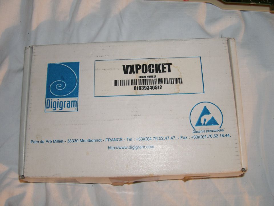 Digigram VX Pocket Soundkarte, PCMCIA, mit zwei Kabelpeitschen in Duisburg