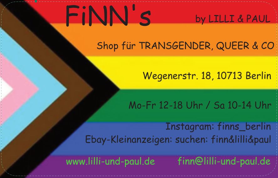 Binder für Transpersonen oder andere NEU * FINN'S by LILLI & PAUL in Berlin