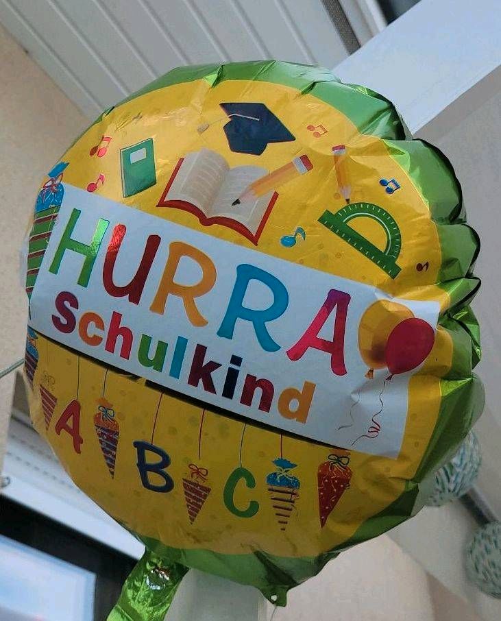 Deko Einschulung, Heliumballons, in Panketal