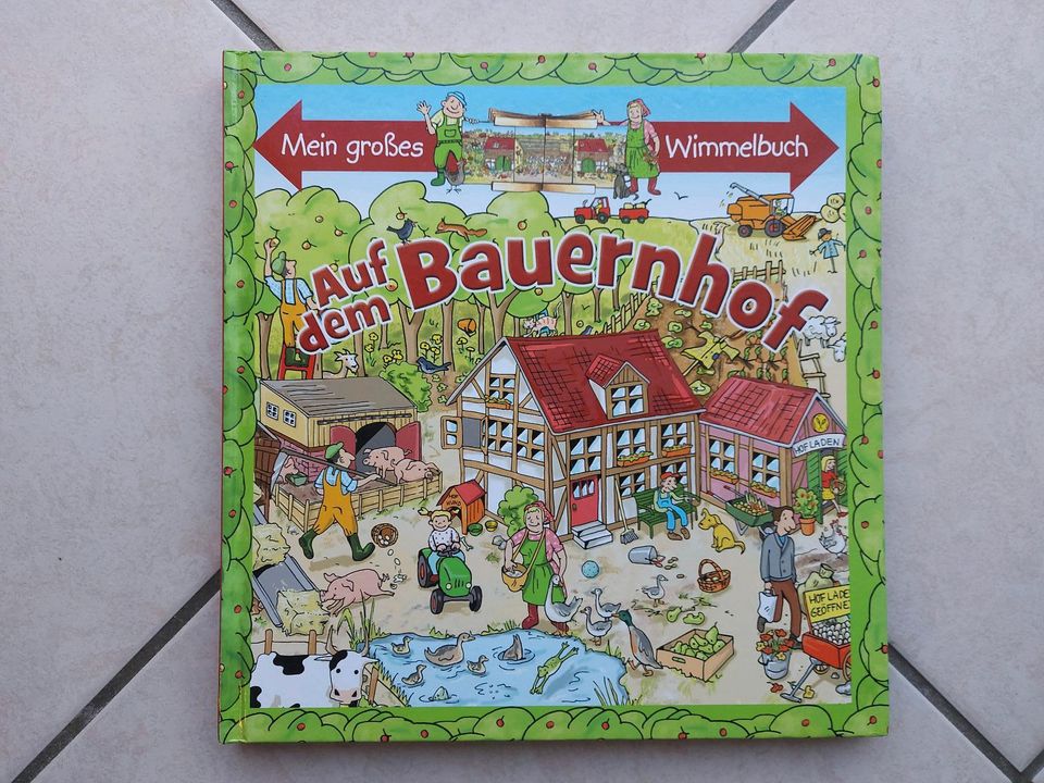 3 große Kinder Wimmelbücher Kindergarten Bauernhof Welt in Weilmünster