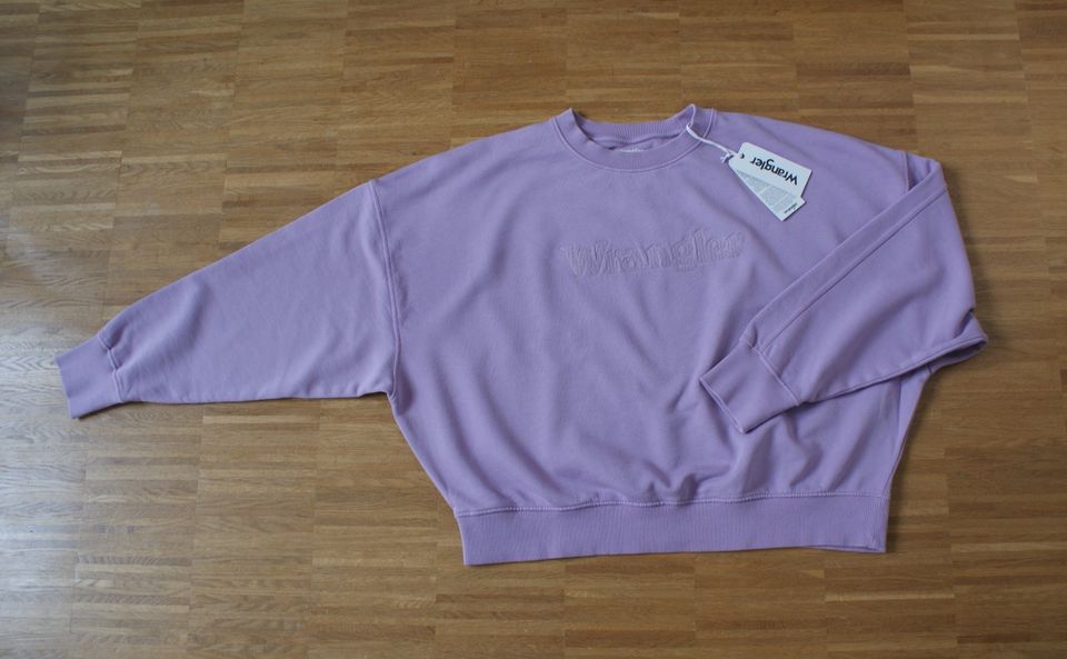 WRANGLER★Relaxed Sweatshirt Natural VIOLET★M★lila violett★NEU in Nettersheim