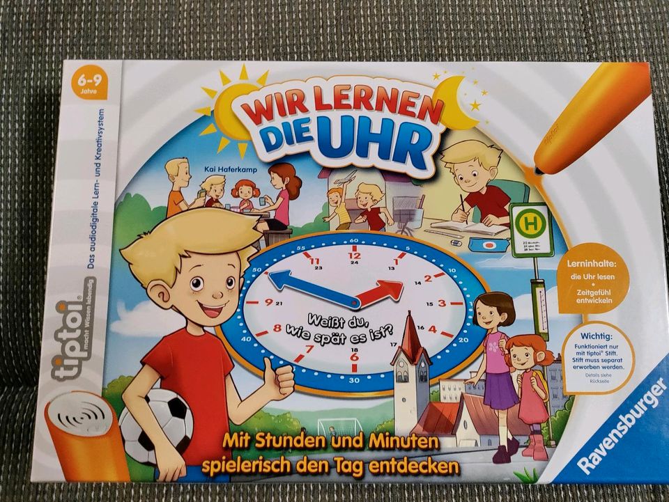 Tiptoi Spiel Wir lernen die Uhr, Lernspielzeug in Inchenhofen