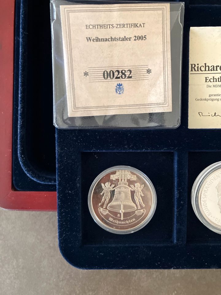 Münzkasette mit 4 Münzen | Münzsammlung, Münzaufbewahrung in München