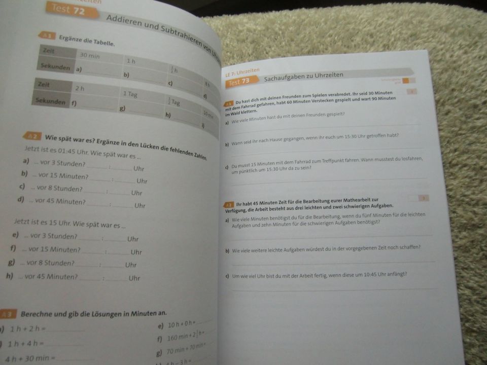 Lerntests Mathe 3-4. Klasse NEU!! in Satteldorf