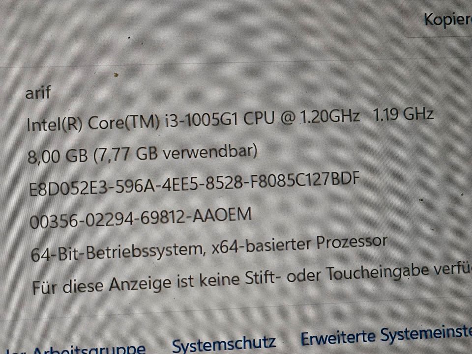 Dell INSPIRON i3-1005G1 300GB SSD 8 GB RAM in Berlin