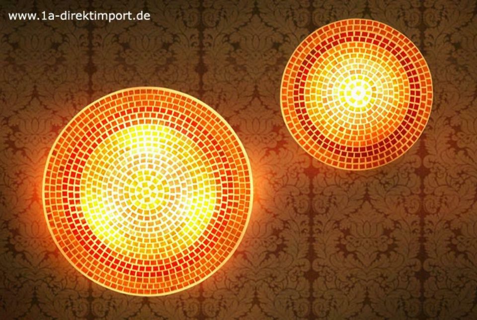 Wandleuchte Fiberglas Mosaik für ein tolles Ambiente, Wandlampe in Dortmund