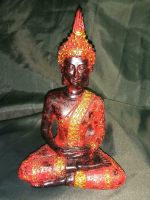 Asiatika Buddha Rot Gold Glitzer Resin Pajoma Figur Statue Mecklenburg-Vorpommern - Schönwalde (Vorpommern) Vorschau