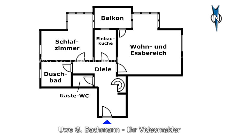 Schöneiche bei Berlin: Eigentumswohnung mit 2 Zi., Balkon, herrlicher Hobbyraum und PKW-Stellplatz in Schöneiche bei Berlin