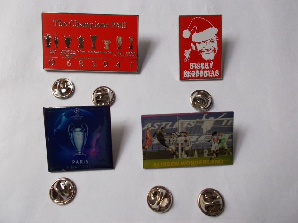 4 x Pin FC Liverpool Fussball Klopp in Gotha