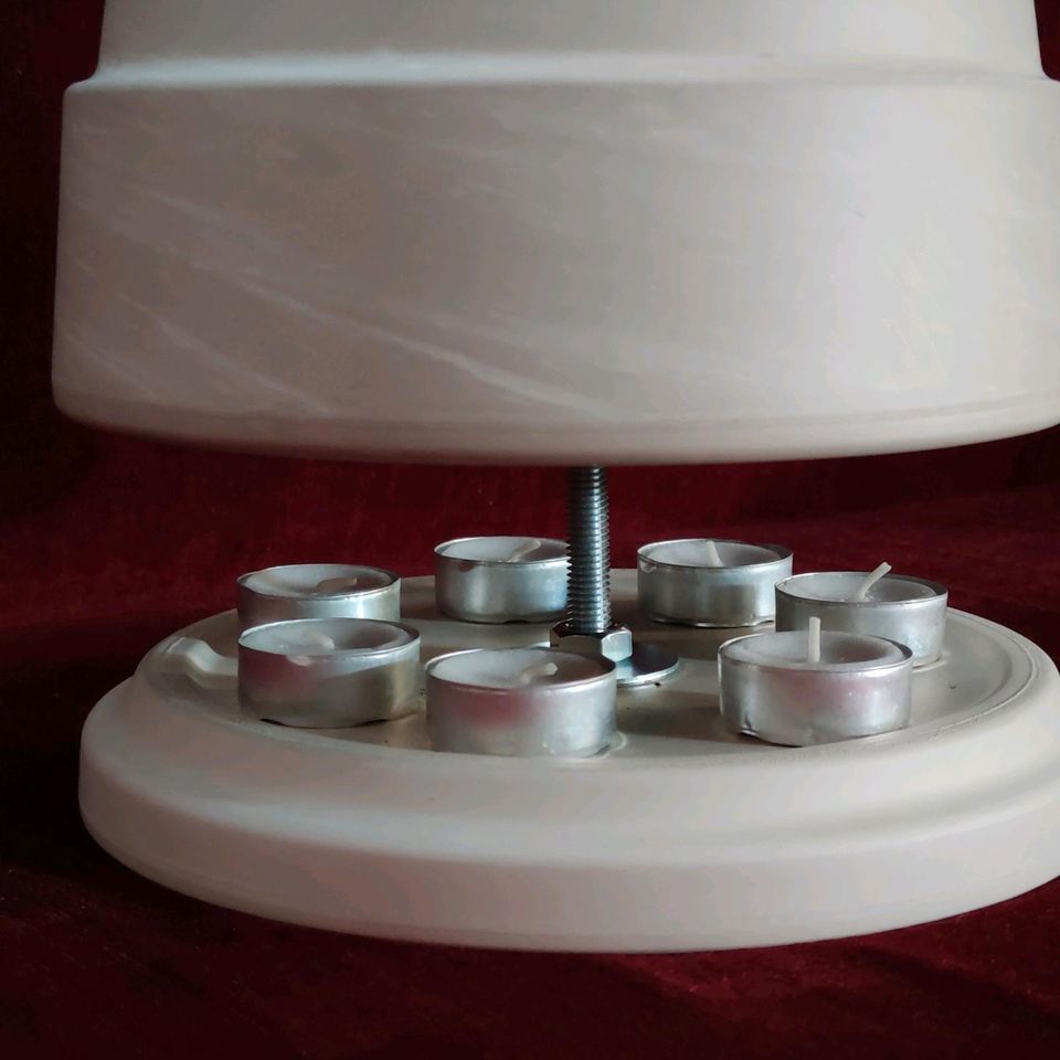 NEU XL Teelichtofen Tischofen Kerzen Notheizer grau doppelwandig in Sankt Augustin