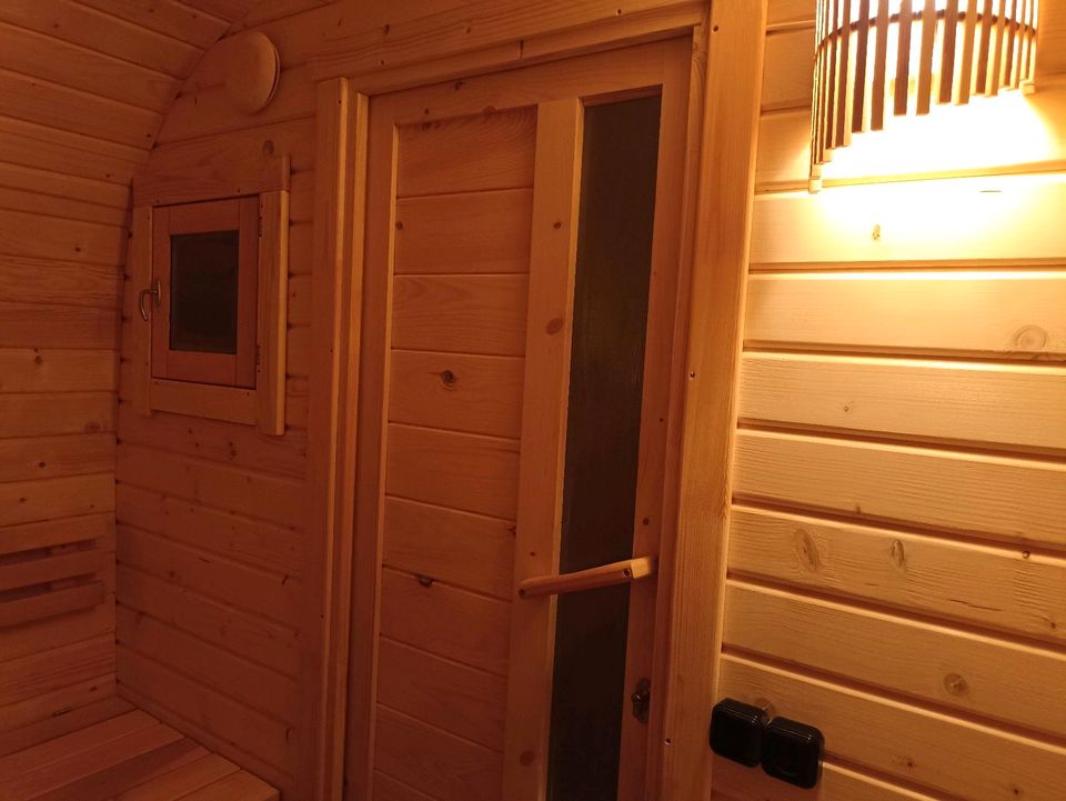 Mobile Sauna mieten * Fasssauna * Saunafass in Pegnitz