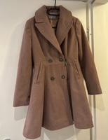 Asos Mantel Flieder lila taupe Trench Wollmantel Look geknöpft Berlin - Karlshorst Vorschau