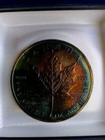 Maple leaf 1991 Silbermünze exzellenter Patina Bayern - Großmehring Vorschau