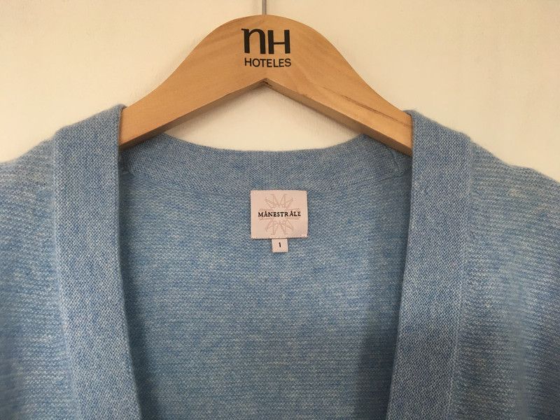 Manestrale 100% Cashmere Pullunder Oversized Hellblau Kaschmir S in Dortmund