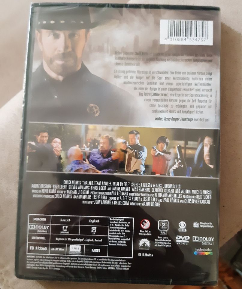 Walker, Texas Ranger Feuertaufe (Chuck Norris) DVD Neu & OVP in Berlin