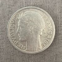 Frankreich 2 Franken / Francs 1947 (Fehlprägung !) Saarland - Sulzbach (Saar) Vorschau