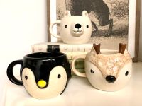 H&M Home Tasse, Eisbär, Pinguin, Rentier, Becher, unbenutzt Brandenburg - Wittstock/Dosse Vorschau