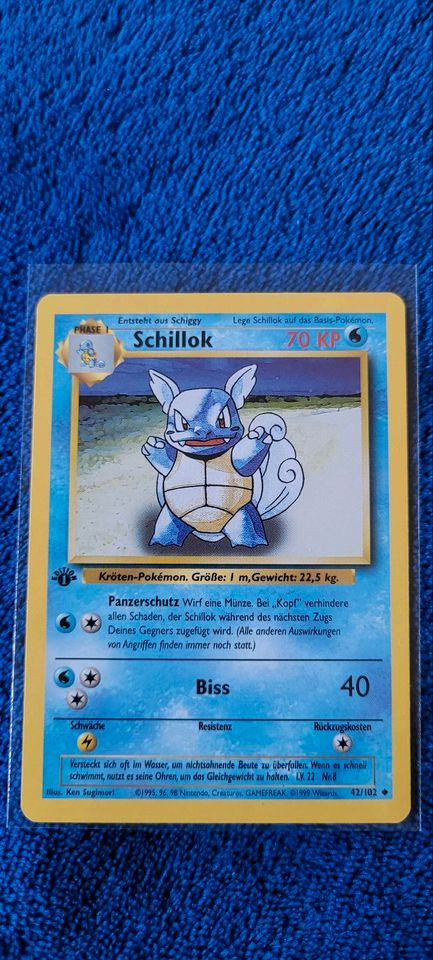 Teil 5 Pokemon Pokémon Karte Base Set 1 Edition Turtok in Bremerhaven