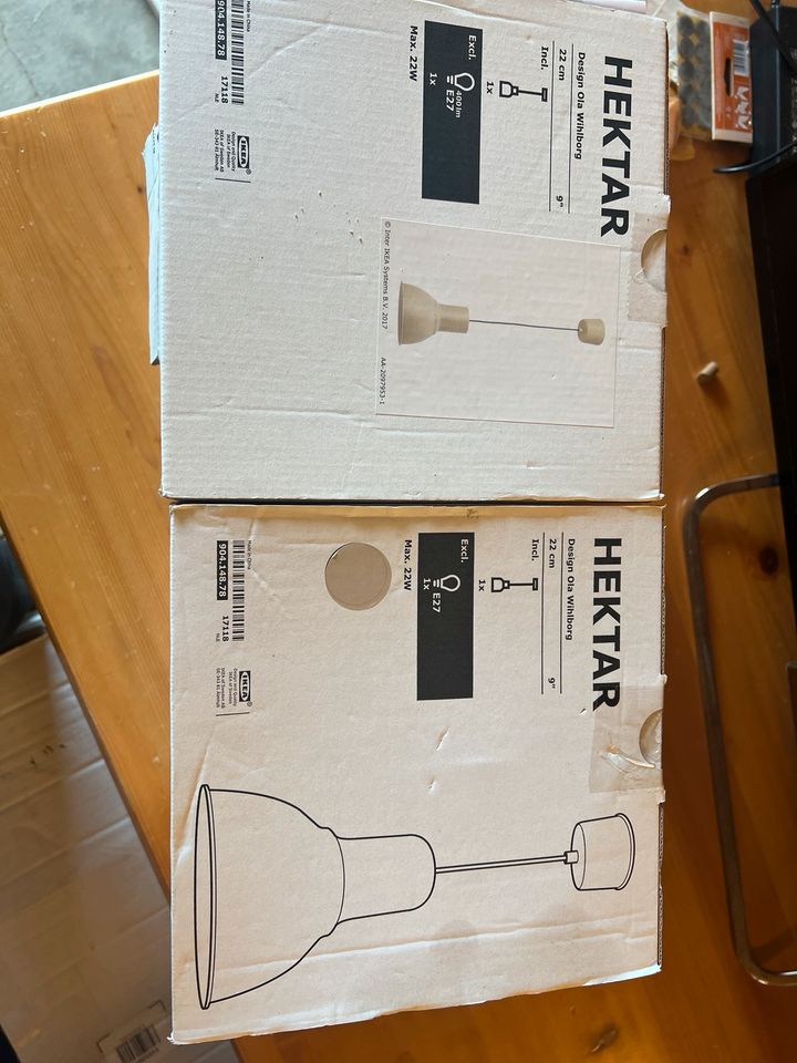 Ikea hektar Lampen (2 Stück) in Ruppertshofen