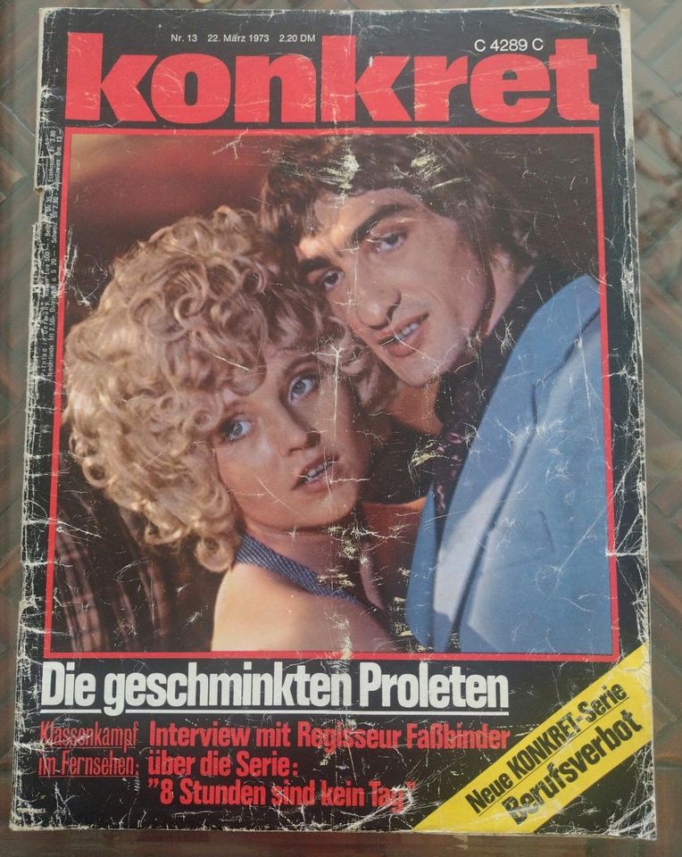 Konkret Zeitschrift Nr 13 Ausgabe 22. März 1973 in Paderborn