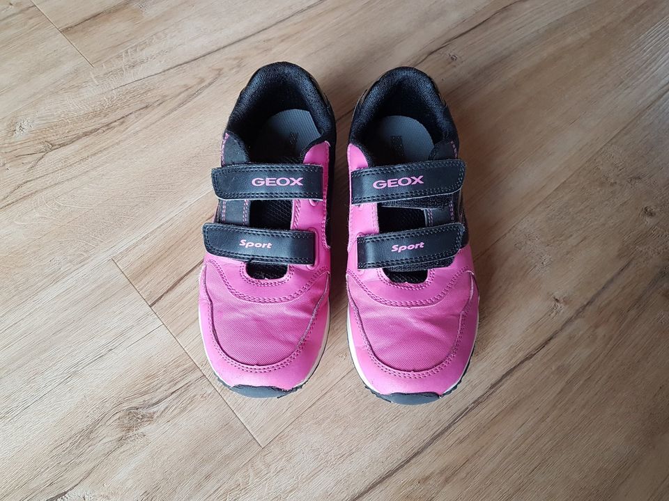 GEOX Halbschuhe, Sneaker in pink/schwarz, Gr. 34 in Langerringen