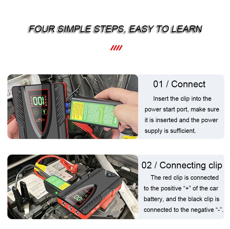 12V KFZ Auto Starthilfe Jump Starter 5000A 99800mah Ladegerät