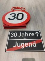 30 Jahre-Jugend vorbei-Schild+Tüte-Geburtstag-Deko*TOP-Zustand* Bayern - Malgersdorf Vorschau