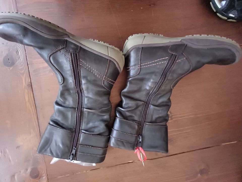 Gr. 33 Übergangs - Stiefel von Gabor Tex braun mit Blumen in Oyten