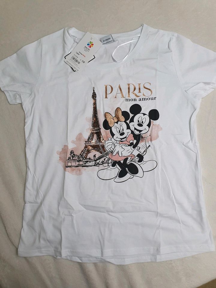 Shirt Gr. 36 38 Disney Mickey Minnie Mouse Maus weiß in Annaberg-Buchholz