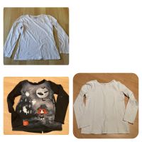 Shirt Halloween uni weiß schwarz Gr. 134 Niedersachsen - Verden Vorschau