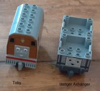 Lego Duplo Rarität Thomas & seine Freunde Loks / Toby + Anhänger Leipzig - Holzhausen Vorschau