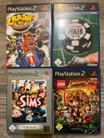 PS 2 Spiele Crash, Poker, Sims & Indiana Jones Stuttgart - Weilimdorf Vorschau