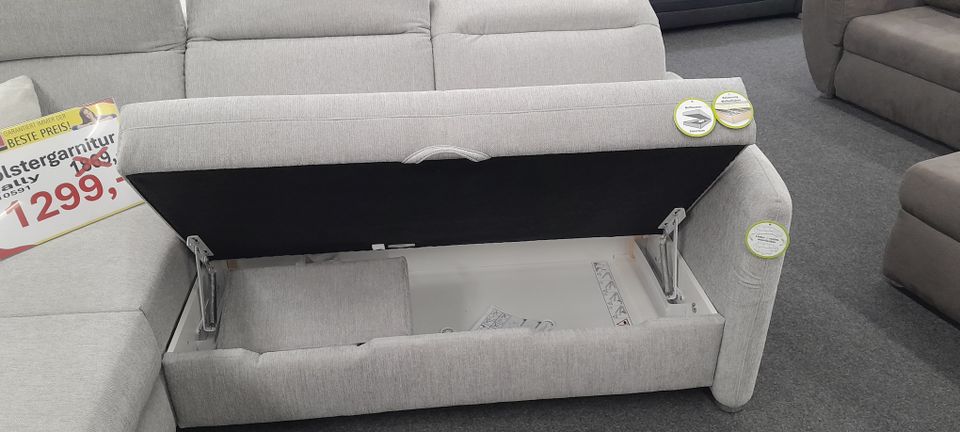 Polstergarnitur Couch Sofa Raily B/H/T ca. 268x90-106x268cm in Schwandorf