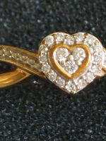 Diamant Herz-Ring Gelbgold 375 Bayern - Treuchtlingen Vorschau