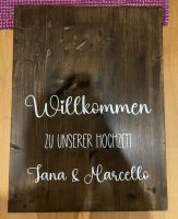 Willkommensschild Hochzeit / alternativ einfaches Holzschild Rheinland-Pfalz - Mainz Vorschau
