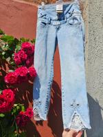 ungetragene Tredy SommerJeans 38 M hoher Bund Strass Spitze Nordwestmecklenburg - Landkreis - Grevesmuehlen Vorschau