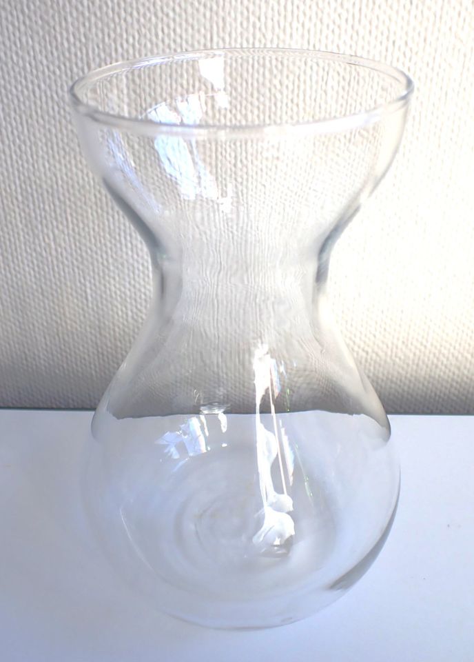 altes Hyazinthenglas Hyazinthenvase schlichtes Glas 14,5 cm in Geldern