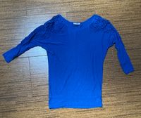 Bluse / Langarmshirt royalblau mit aufgesetzter Stickerei Thüringen - Stadtroda Vorschau