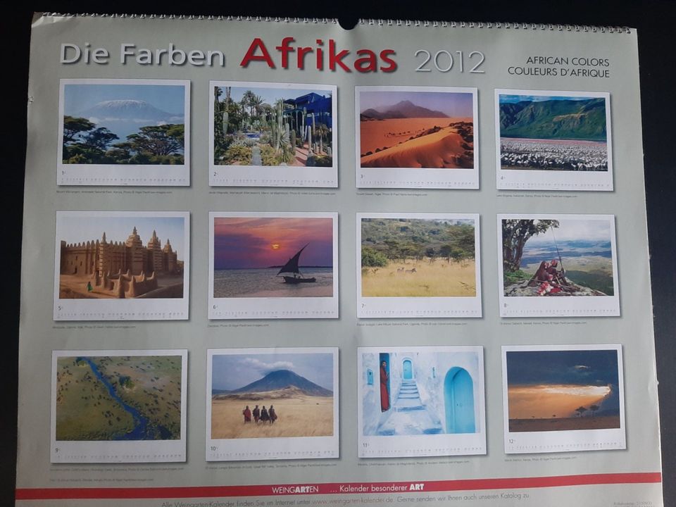 Zu verschenken: Kalender Afrika zum basteln oder Bilder aufhängen in Essen-West