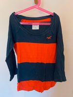 Hollister 3/4 arm Shirt in orange-blau-gestreift XS Hessen - Wiesbaden Vorschau