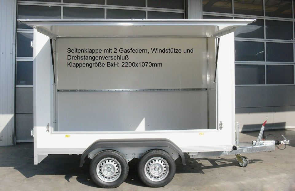 Pkw Anhänger UNSINN U37 | 255x142x153cm | 1300kg | Kofferanhänger in Cottbus