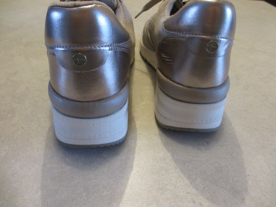 Tamaris  Sneaker   Beige / taupe  Gr. 41   1x getragen in Sprockhövel