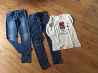 2x Jeans & 1 Langarmshirt 152/158 Rheinland-Pfalz - Dittweiler Vorschau