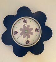 Wanduhr Blume dunkelblau Quartz Kinderzimmer Jugendzimmer Hannover - Ahlem-Badenstedt-Davenstedt Vorschau