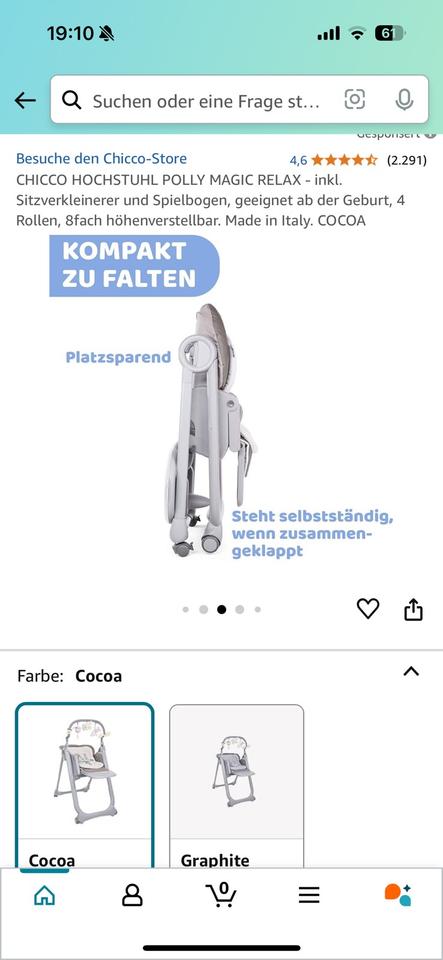 Chicco Hochstuhl ab 0-3 Jahre, klappbar, Tripp Trapp, praktisch in Berlin