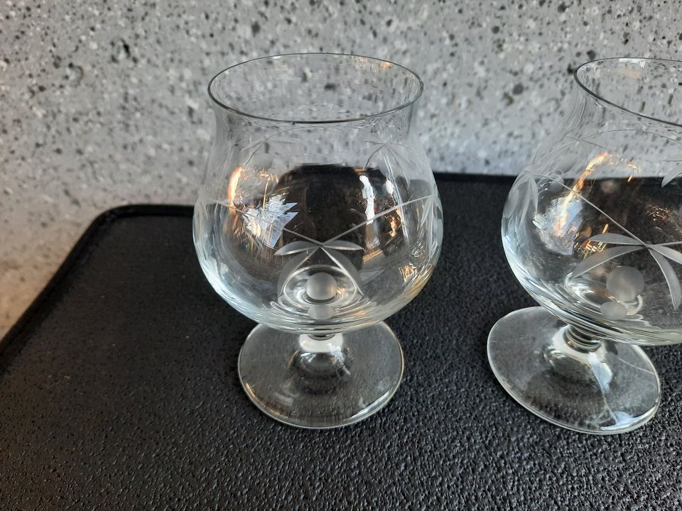 3 Gläser Cognac Schwenker mit Gravur in Winsen (Luhe)