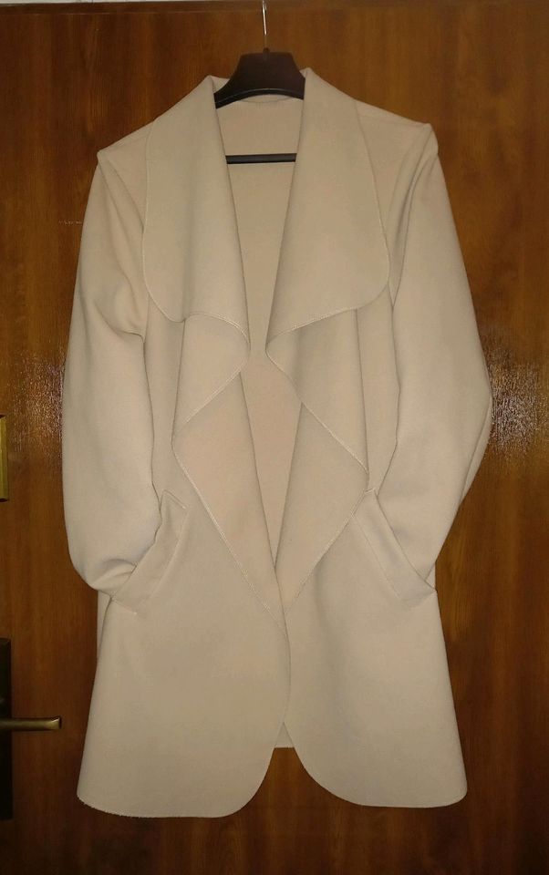 Offene Mantel Jacke Gr.38/T2 Knielang Made in France Langarm in Bad Neustadt a.d. Saale