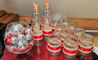 Tischdeko Hochzeit Geburtstag Vasen Flaschen Bestecktaschen Band Sachsen - Wilkau-Haßlau Vorschau